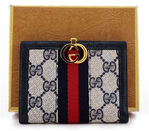 gucci navy wallet|Gucci wallets for women.